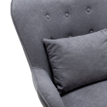 Load image into Gallery viewer, Upholstered Wingback Armchair with Footrest and Cushion
