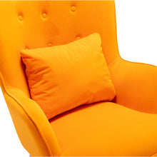 Load image into Gallery viewer, Upholstered Wingback Armchair with Footrest and Cushion
