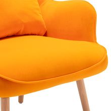 Load image into Gallery viewer, Upholstered Wingback Armchair with Footrest and Cushion
