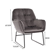Load image into Gallery viewer, 75cm Wide Faux Leather Armchair Double Layer Padded Occasional Chair Other Occasional Chairs Living and Home 
