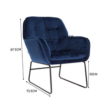 Load image into Gallery viewer, 75cm Wide Faux Leather Armchair Double Layer Padded Occasional Chair Other Occasional Chairs Living and Home 
