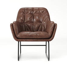 Load image into Gallery viewer, Double Layered Accent Armchair Metal Frame Occasional Chair Accent Chair Living and Home 
