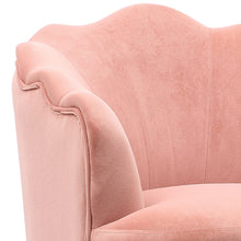 Load image into Gallery viewer, Frosted Velvet Shell Accent Chair Large Size Shell Back Chairs Living and Home 
