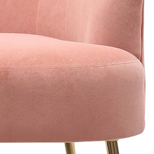 Load image into Gallery viewer, Frosted Velvet Shell Accent Chair Large Size Shell Back Chairs Living and Home 
