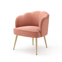 Load image into Gallery viewer, Frosted Velvet Shell Accent Chair Armchairs Living and Home 
