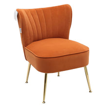Load image into Gallery viewer, Velvet Cocktail Chairs Accent Chairs with Gold Legs Cocktail Chairs Living and Home 
