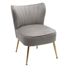 Load image into Gallery viewer, Velvet Cocktail Chairs Accent Chairs with Gold Legs Cocktail Chairs Living and Home 
