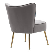 Load image into Gallery viewer, Velvet Cocktail Chairs Accent Chairs with Gold Legs Cocktail Chairs Living and Home 
