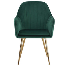 Load image into Gallery viewer, Set of 2 Velvet Dining Chairs with Pad and Armrest Dining Chairs Living and Home 

