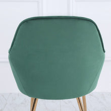Load image into Gallery viewer, Set of 2 Velvet Dining Chairs with Pad and Armrest Dining Chairs Living and Home 
