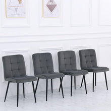 Load image into Gallery viewer, 44cm Wide Retro Velvet Accent Desk Chair Dining Desk Chairs Dining Chairs Living and Home 
