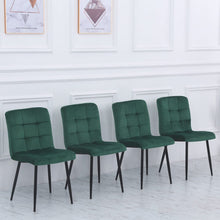 Load image into Gallery viewer, 44cm Wide Retro Velvet Accent Desk Chair Dining Desk Chairs Dining Chairs Living and Home 
