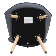 Load image into Gallery viewer, Multicolor Linen Upholstered Accent Chair with Wood Legs Wingback Chairs Living and Home 
