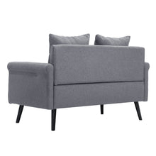 Load image into Gallery viewer, 54inch Modern Fabric Sofa 2 Seat with 2 Pillows 2 Seater Sofas Living and Home 
