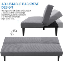 Load image into Gallery viewer, 3 Seater Upholstered Sofa Bed

