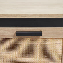 Load image into Gallery viewer, 80cm Wide Wooden Vintage Storage Cabinet with Rattan Drawer Console Table Cabinets Living and Home 

