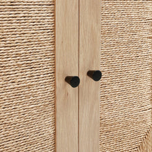 Load image into Gallery viewer, 2ft Rustic Wooden Sideboard with Woven Doors Cabinets Living and Home 
