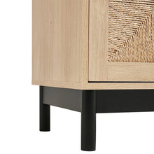Load image into Gallery viewer, 2ft Rustic Wooden Sideboard with Woven Doors Cabinets Living and Home 
