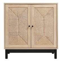 Load image into Gallery viewer, 2ft Rustic Wooden Sideboard with Woven Doors Cabinets Living and Home 
