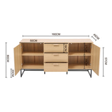 Load image into Gallery viewer, Livingandhome 3 Drawers Wooden Side Cabinet, JM2213JM2214
