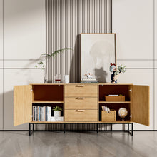 Load image into Gallery viewer, Livingandhome 3 Drawers Wooden Side Cabinet, JM2213JM2214
