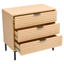 Load image into Gallery viewer, Livingandhome Small Rustic Wood Cabinet with Three Drawers, JM2220
