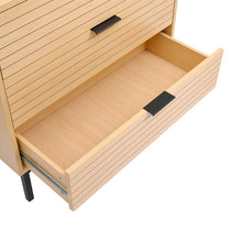Load image into Gallery viewer, Livingandhome Small Rustic Wood Cabinet with Three Drawers, JM2220
