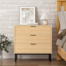 Load image into Gallery viewer, Livingandhome Small Rustic Wood Cabinet with Three Drawers, JM2220
