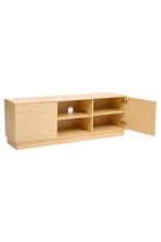 Load image into Gallery viewer, Livingandhome Modern Wood Woven 4-Door Accent Cabinet, JM2211JM2212
