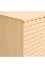Load image into Gallery viewer, Livingandhome Modern Wood Woven 4-Door Accent Cabinet, JM2211JM2212
