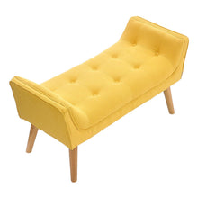 Load image into Gallery viewer, Tufted Fabric Bed Bench Upholstered Footstool Footstools Living and Home 
