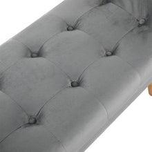 Load image into Gallery viewer, Tufted Fabric Bed Bench Upholstered Footstool Footstools Living and Home 
