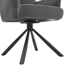 Load image into Gallery viewer, Modern Swivel Chair with Upholstered and Black Legs Home Office Chairs Living and Home 
