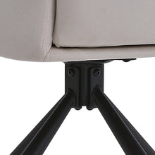 Load image into Gallery viewer, Modern Upholstered Swivel Armchair with Black Legs
