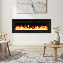 Load image into Gallery viewer, 42 Inch Electrical Fireplace with Remote, 12 Vibrant Flame Colours, Adjustable Heating Modes, and Safety Features
