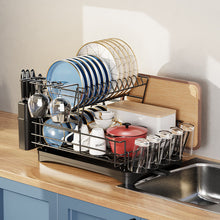 Load image into Gallery viewer, Multifunctional 2 Tier Detachable Dish Drainer Rack
