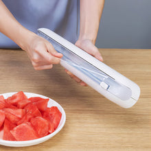 Load image into Gallery viewer, Kitchen Plastic Wrap Dispenser with Cutter

