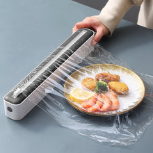 Load image into Gallery viewer, Magnetic Plastic Wrap Dispenser With Slide Cutter
