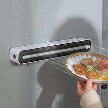 Load image into Gallery viewer, Magnetic Plastic Wrap Dispenser With Slide Cutter
