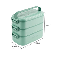 Load image into Gallery viewer, Stackable Bento Lunch Box with Handle 3 Layer

