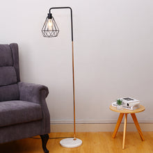 Load image into Gallery viewer, Modern Floor Lamp with Marble Base - Dimmable Floorlamp Living and Home French gold and black stem with black lampshade 
