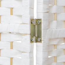 Load image into Gallery viewer, 4/6 White Wooden Panels Folding Room Divider Partition Slat Privacy Screen Room Dividers Living and Home 

