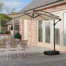 Load image into Gallery viewer, 3M Taupe Sun Parasol Hanging Banana Umbrella Parasols Living and Home 
