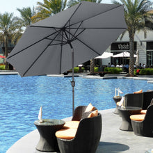 Load image into Gallery viewer, 3M Large Rotating Patio Parasol with Cross Base
