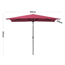 Load image into Gallery viewer, Copy of 3M Sunshade Parasol Umbrella Easy Tilt for Outdoor Market Table Parasols Living and Home 
