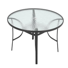 Load image into Gallery viewer, Tempered Glass Outdoor Coffee Table with Parasol Hole
