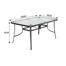 Load image into Gallery viewer, Outdoor Tempered Glass Coffee Table with Two Rattan Chairs,LG0540LG0791
