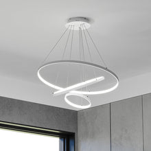 Load image into Gallery viewer, Modern LED Pendant with 3 Circle Rings - Dimmable Pendants Living and Home 
