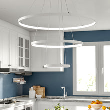 Load image into Gallery viewer, Modern LED Pendant with 3 Circle Rings - Dimmable Pendants Living and Home Non-Dimmable 
