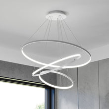 Load image into Gallery viewer, Modern LED Pendant with 3 Circle Rings - Dimmable Pendants Living and Home 

